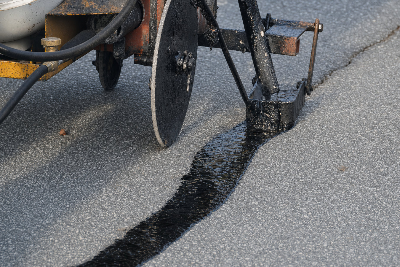 Asphalt crack sealing